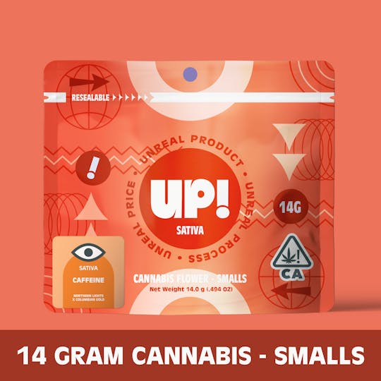 UP! - Caffeine (Sativa) Cannabis Smalls 14g - 1