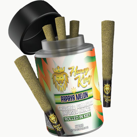 Honey King - Honey King 5x Infused Live Resin Mini Joints 3.5G - PAPAYA MELON - 1