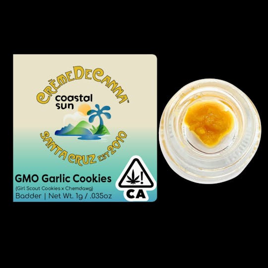 Crème De Canna - Creme De Canna - Coastal Sun - Badder - GMO Garlic Cookies - 1g (I) 29306 - 1