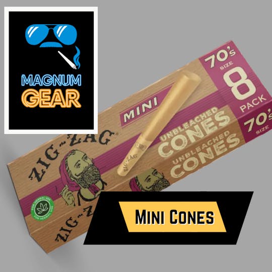 Magnum Weed - ZigZag 70’s Mini Cones, 8pk - 1