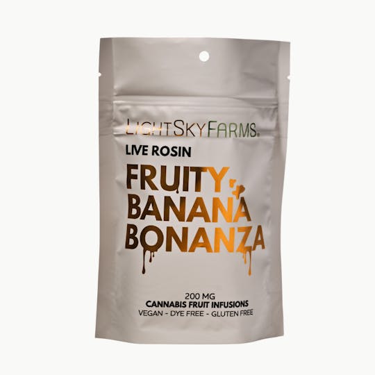 LightSky Farms - Fruity Banana Bonanza - Live Rosin Gummies - 200mg - 1