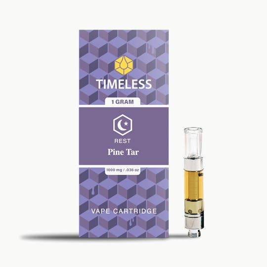 Timeless Vapes - Timeless Pine Tar 1000mg Vape Cartridge (Rest) - 1