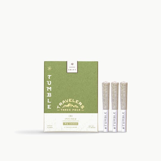 Timeless Vapes - Tumble Pine Tar Travelers Infused Pre Roll Pack - 1