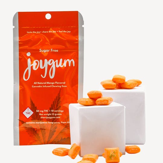 Joyibles - JoyGum Mango (Sugar Free) (10pk) - 5mg THC ea (50mg Total) - 1