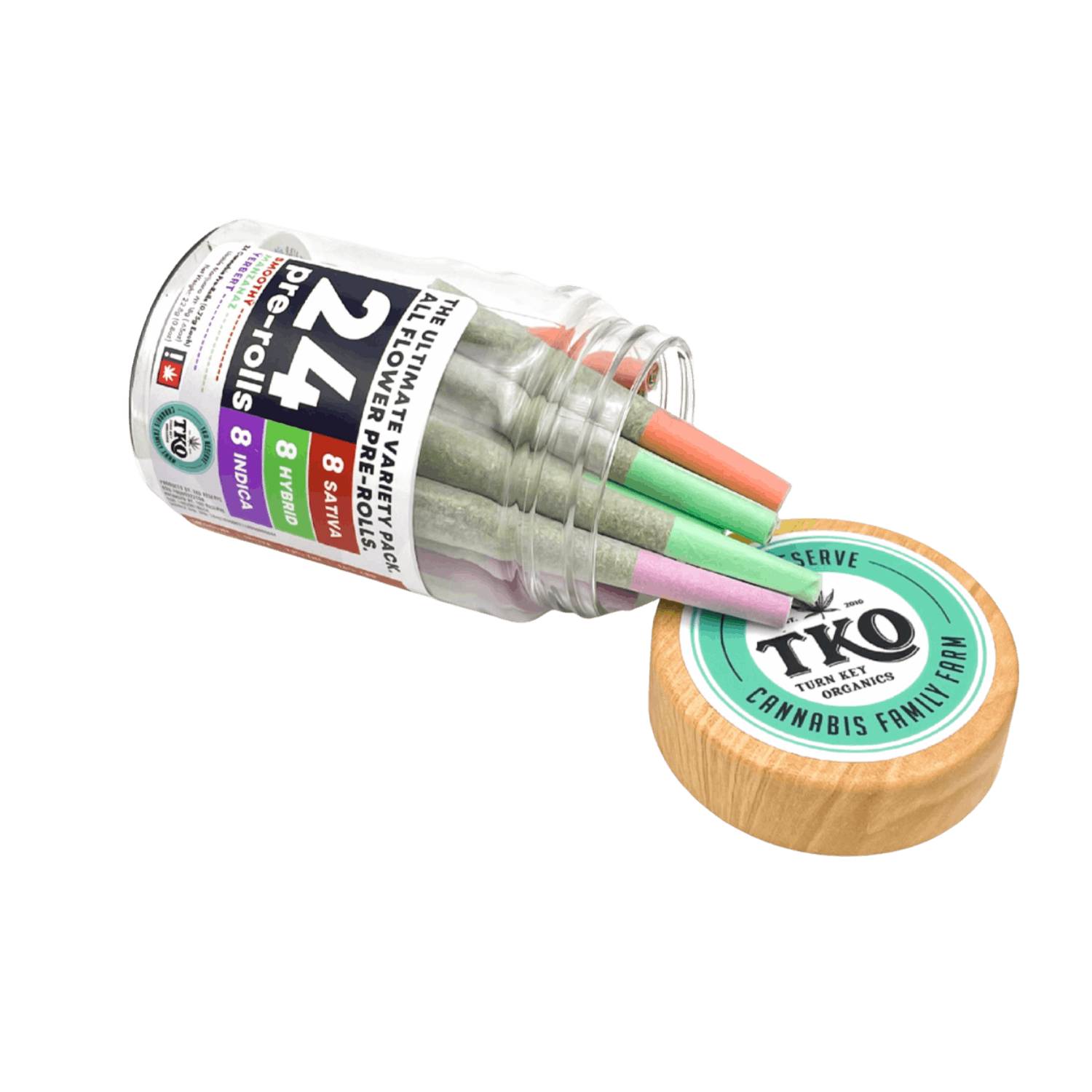 TKO Reserve - 24-pk Variety Pre-rolls: Grapefruit, Slurp Juice, Obama Kush - 1