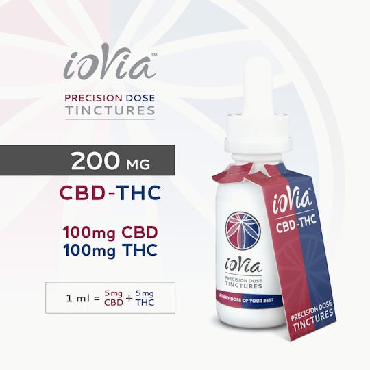 ioVia - ioVia™ Precision Dose Tincture CBD-THC (200mg / 1:1) - 1