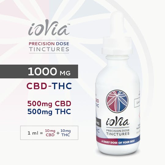 ioVia - ioVia™ Precision Dose Tincture CBD-THC (1000mg / 1:1) - 1
