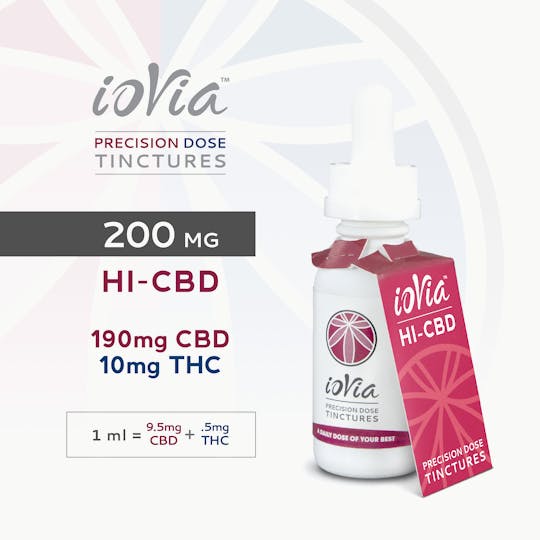 ioVia - ioVia™ Precision Dose Tincture HI-CBD (200mg / 19:1) - 1