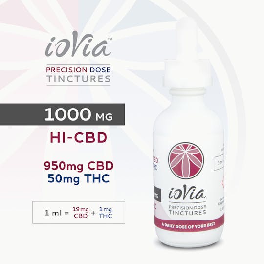 ioVia - ioVia™ Precision Dose Tincture HI-CBD (1000mg / 19:1) - 1