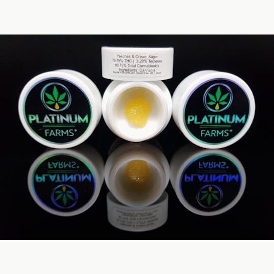Platinum Farms - B.H.O - Peaches & Cream - Sugar (76.75%) - 1