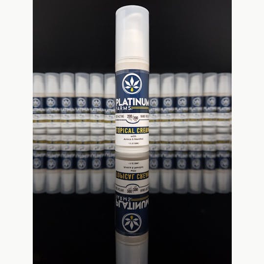 Platinum Farms - Nano Topical Cream, 1 oz; 400mg total, 1:1 THC:CBD - 1