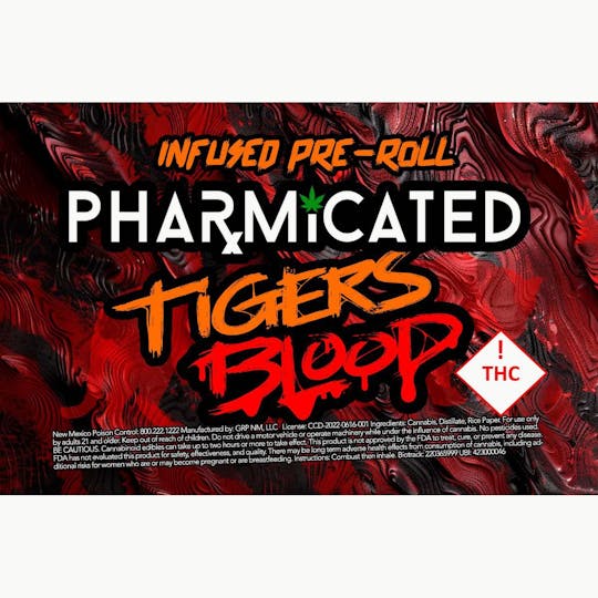 Pharmicated - INFUSED - PhD 1.5g Pre-Roll - Tiger's Blood (I) - 1