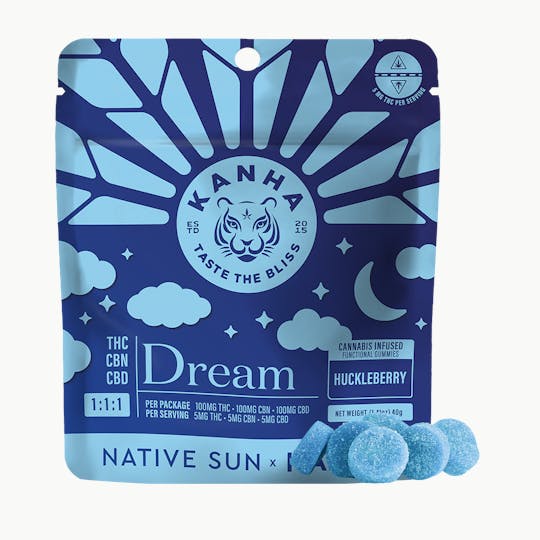 KANHA - KANHA x Native Sun | Huckleberry Dream | 1:1:1 CBN:CBD:THC - 1