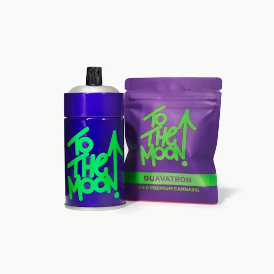 To The Moon - TTM Spray Can Packaged Flower - 3.5g - Guavatron - 1