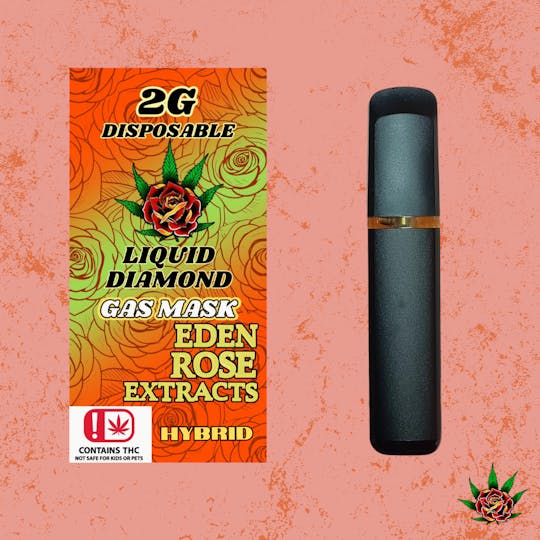 Eden Rose Processing - Eden Rose Cured Resin Disposable 2g - Gas Mask (Hybrid) - 1