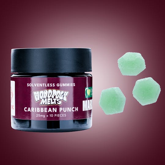 Monopoly Melts - 250mg - Caribbean Punch Solventless Gummies - 1