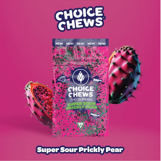 Choice Chews - Choice Chews - Super Sour Prickly Pear (Indica) - 200mg - 1