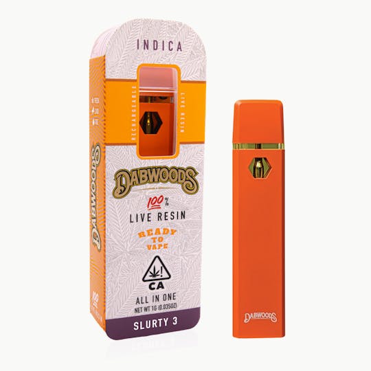 Dabwoods - VAPE- ALL IN ONE DEVICE LIVE RESIN SLURTY 3 1G - 1