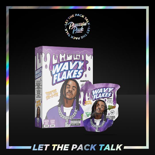 Pressure Pack - Pressure Pack x Babyface Ray x B-eazy Purple Wavy Flakes Flower 3.5g - 1
