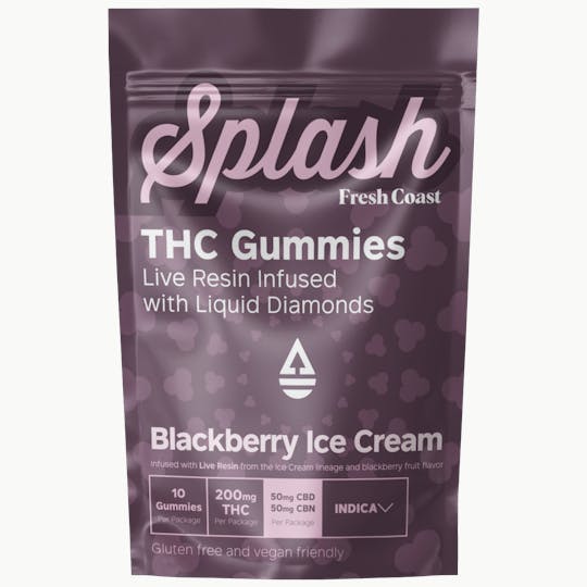 Fresh Coast - Blackberry Ice Cream | Splash Live Resin Gummies | Indica - 1