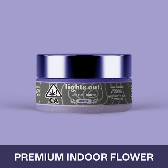 Lights Out - Jet Fuel Runtz (Indica) Flower 3.5g - 1