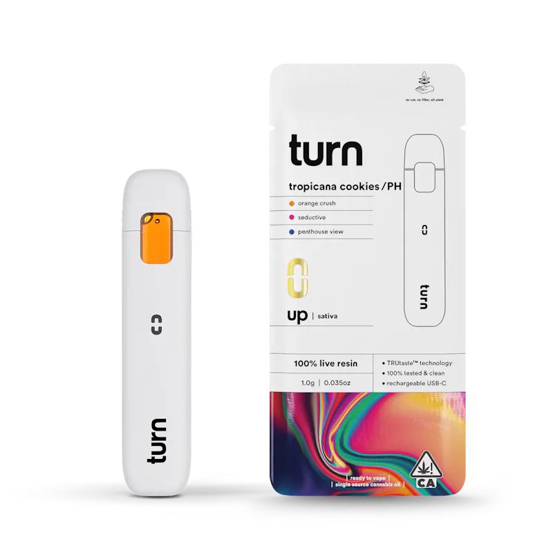 turn Tropicana Cookies // PH Live Resin Disposable 1g disposable