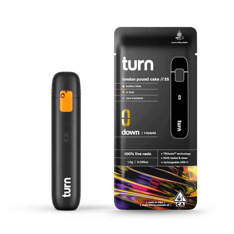 turn London Pound Cake Live Resin Disposable 1g