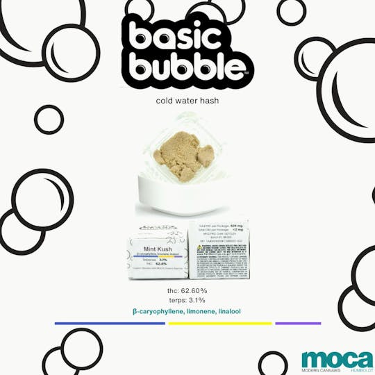 MOCA Humboldt - Basic Bubble - 1g Black Label - Mint Kush - 1