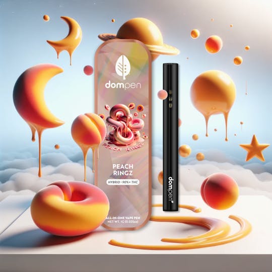 dompen™ & Koa - dompen™ Peach Ringz (Hybrid) - 1G Disposable - 1