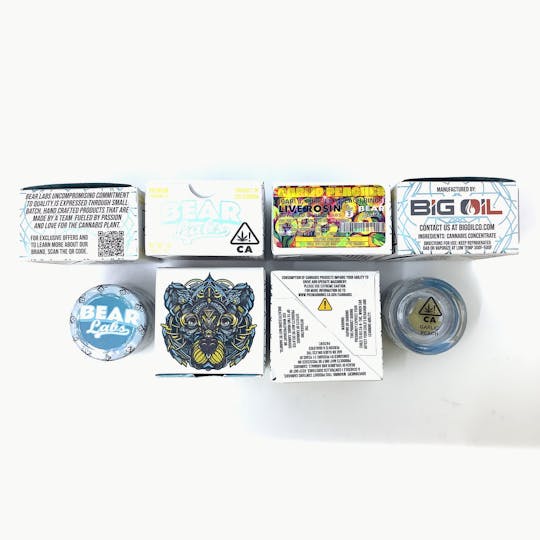 Bear Labs - Garlic Peaches T3 Live Rosin - 1g - 1