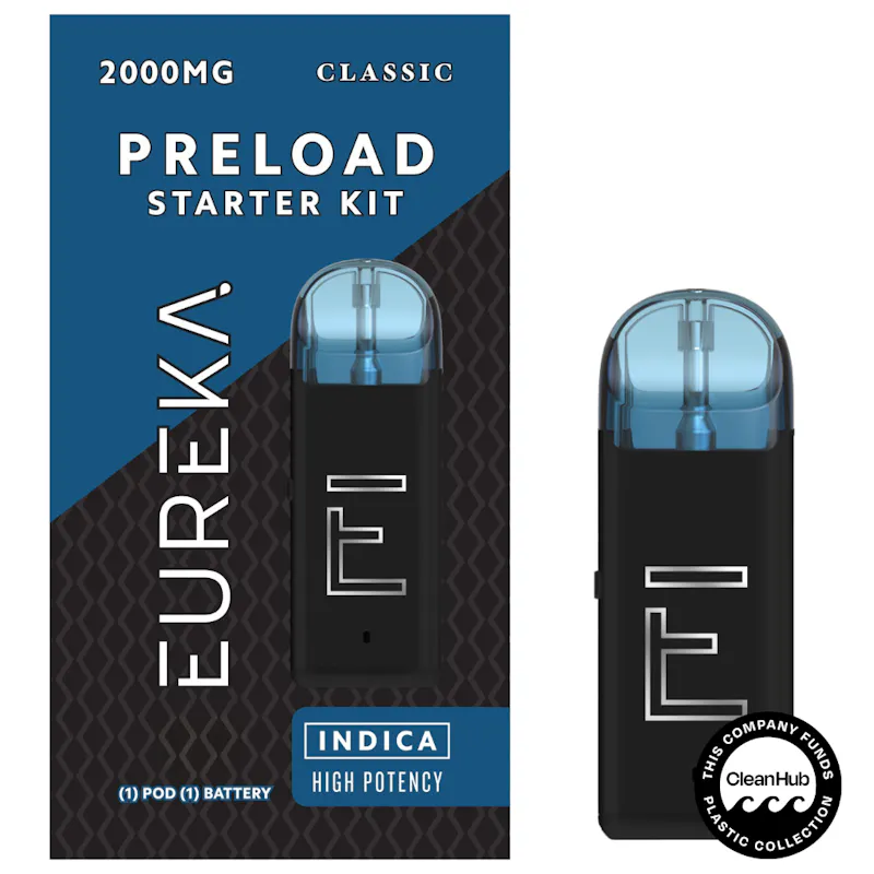 Eureka PRELOAD Starter Kit - 2g CLASSIC - Northern Lights disposable