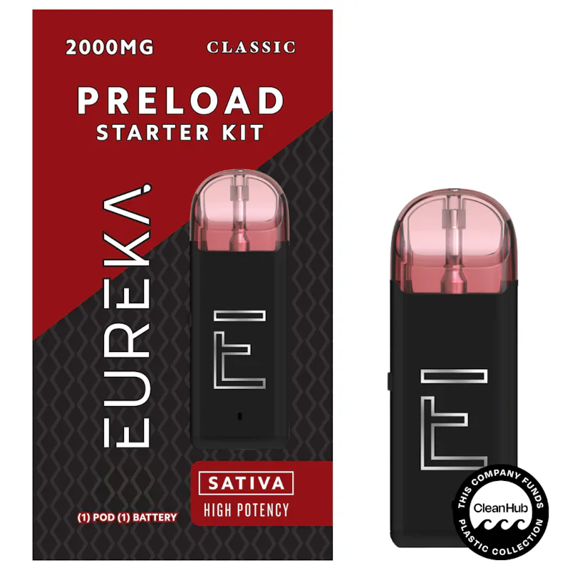 Eureka PRELOAD Starter Kit - 2g CLASSIC - Strawpicanna disposable