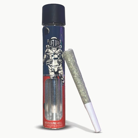 High Life Farms - MI - Lift Off Bubble Rocket Biker Kush x Cap Junky Hash Infused 1g Pre-Roll - 1