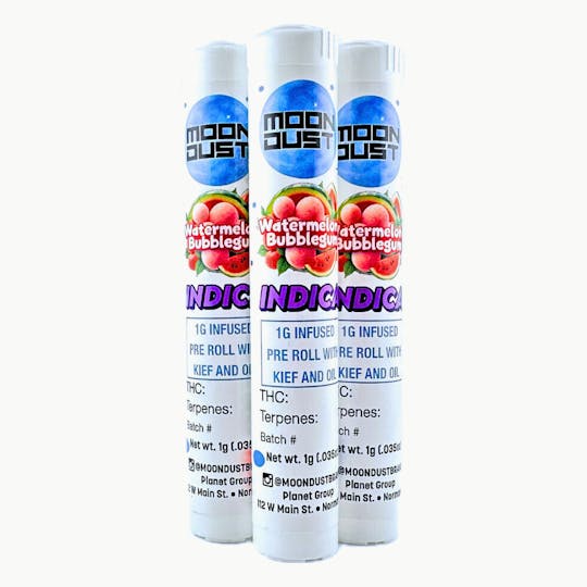 MOON DUST - 1G INFUSED PREROLL - WATERMELON BUBBLEGUM - 1