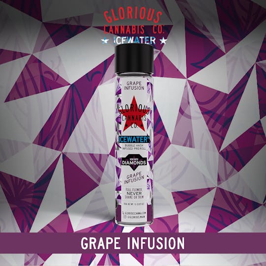 Glorious Cannabis Company - Grape Infusion 1G | Bubble Hash with Diamonds | Glorious Cannabis Co. - 1