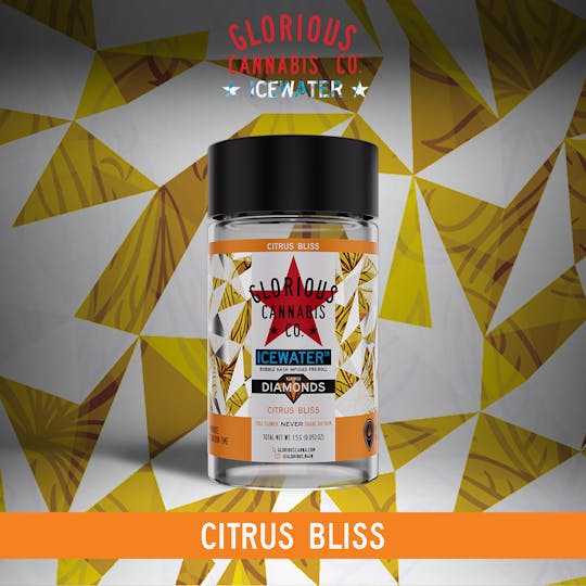 Glorious Cannabis Company - Citrus Bliss 3x.5G | Bubble Hash with Diamonds | Glorious Cannabis Co. - 1