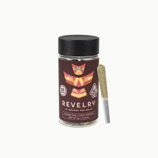 Revelry Herb Co - Mai Tai OG - Indica - Infused Pre Roll 10pk (7g) - 1