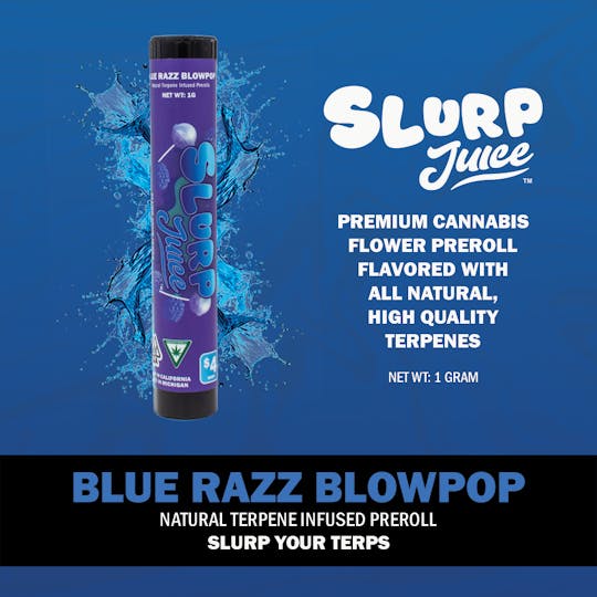 Nura - Slurp Juice | Blue Razz Blowpop | 1G Terp Infused PR - 1