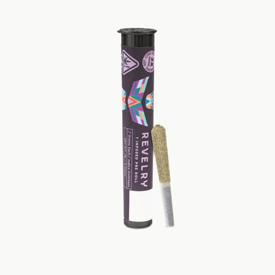 Revelry Herb Co - Mint Sorbet - Indica - Infused Pre Roll Single (0.7g) - 1