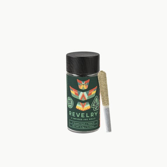 Revelry Herb Co - Peanut Butter Cups - Hybrid - Infused Pre Roll 5pk (3.5g) - 1