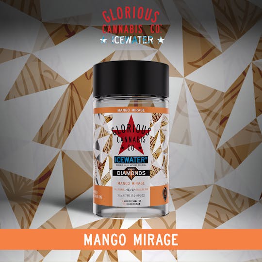 Glorious Cannabis Company - Mango Mirage 3x.5G | Bubble Hash with Diamonds | Glorious Cannabis Co. - 1