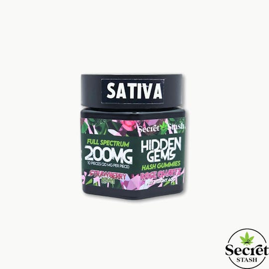 Secret Stash - Hidden Gems | Hash | Strawberry Kiwi | Sativa | 200mg - 1