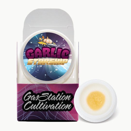 Gas Station Cultivation - Garlic Starship Cured Resin Sugar & Sauce 1g - 1