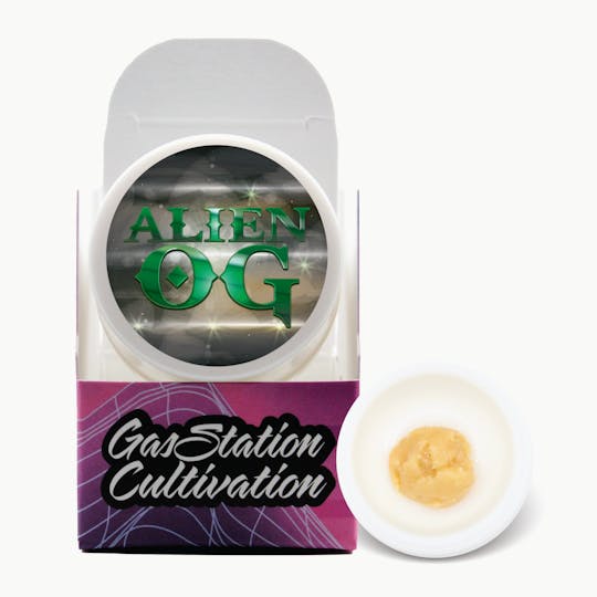 Gas Station Cultivation - Alien OG Cured Resin Badder 1g - 1