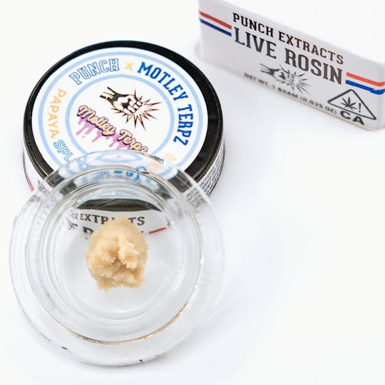 Punch Edibles & Extracts - Papaya Sploosh Tier 4 Live Rosin Cold Cure Badder (1g) - 1