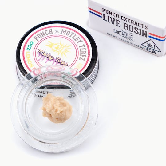 Punch Edibles & Extracts - OGZ Lemon Raspberry Tier 4 Live Rosin Cold Cure Badder (1g) - 1