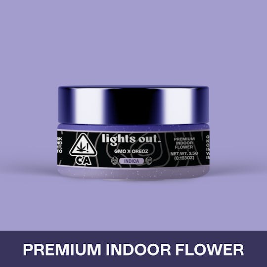 Lights Out - GMO x Oreoz (Indica) Flower 3.5g - 1