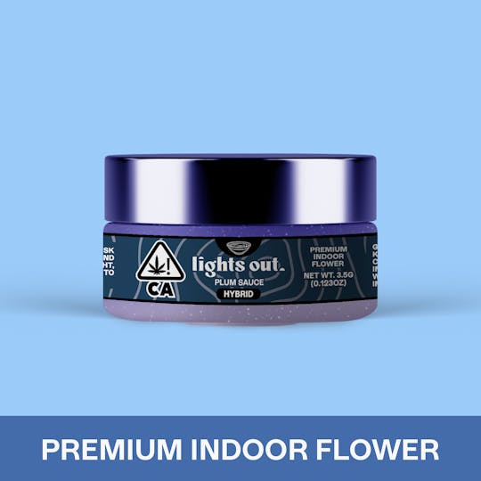 Lights Out - Plum Sauce (Hybrid) Flower 3.5g - 1