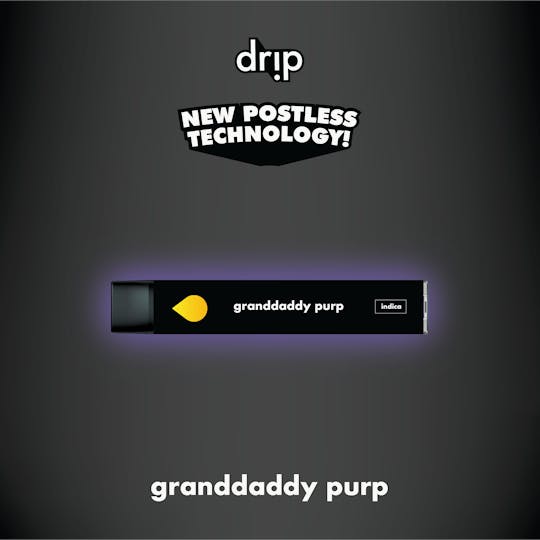 Drip Vapes - Drip 1G All-in-one - Granddaddy Purp (Indica) - 1