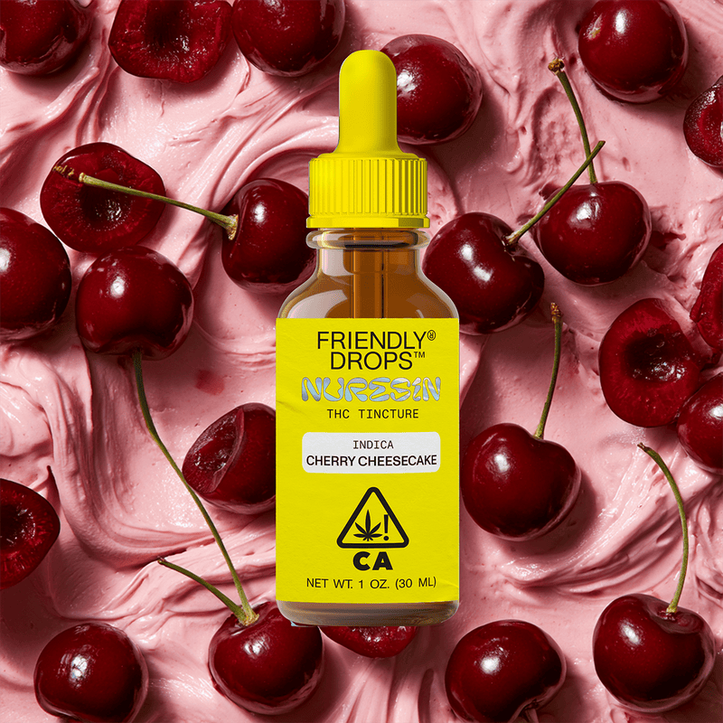 Friendly Brand - Cherry Cheesecake - Indica - 1000mg Full Spectrum Tincture